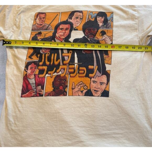 Vintage Pulp Fiction Ezekiel 25:17 Off White T-Shirt Mens Med Tee - Picture 3 of 7